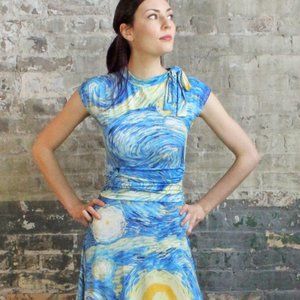 Retrolicious Van Gogh Inspired Dress